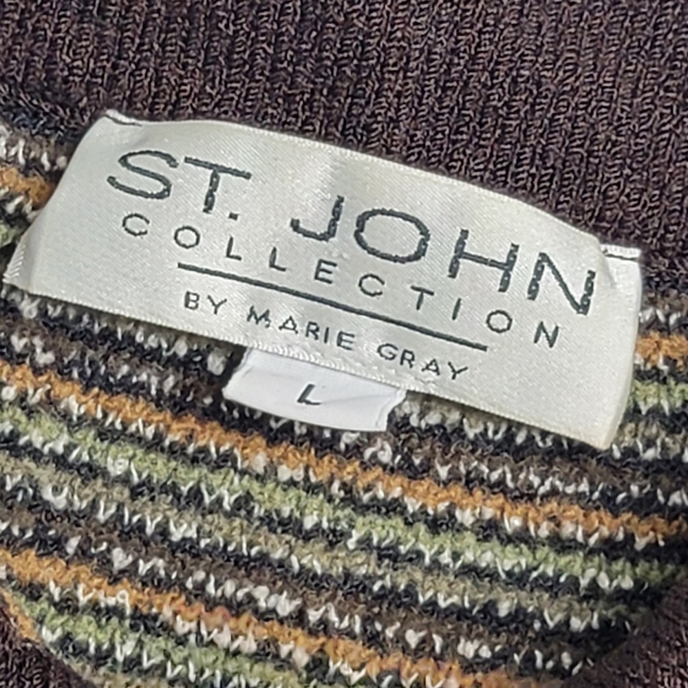 St John Collection Collared Pull Over Sweater - image 5